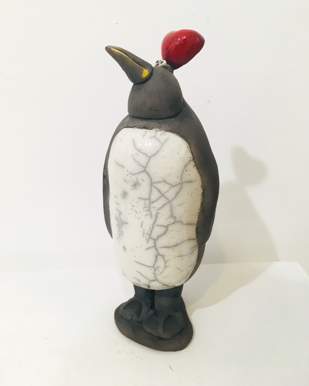 'Penguin with Heart (IV)' by artist Alex Johannsen